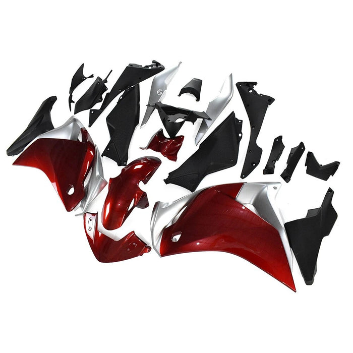 NT Aftermarket Injection ABS Plastic Fairing Kit Fit for Honda CBR250R 2011-2014 Red Silver Black N011