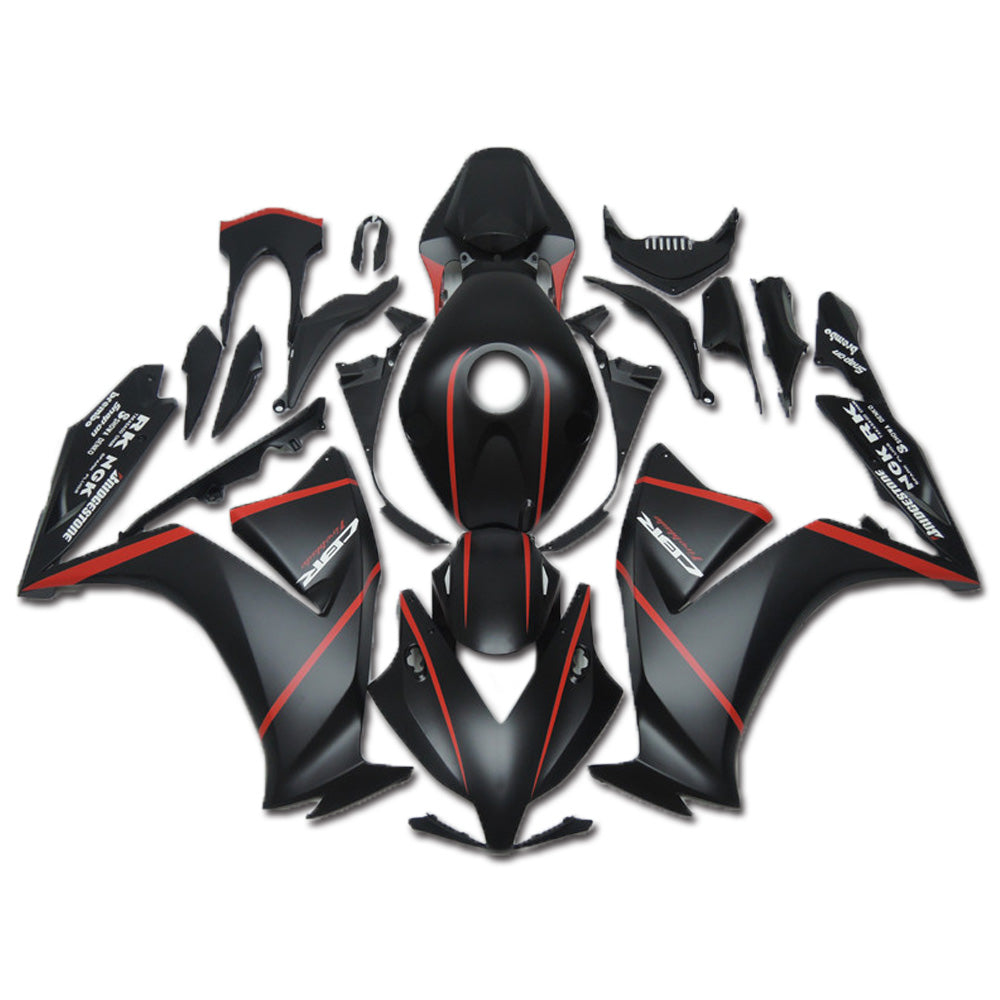NT Fairing Fit for Honda 2012-2016 CBR1000RR N001- Matte Black Red | ABS Injection, US Stock