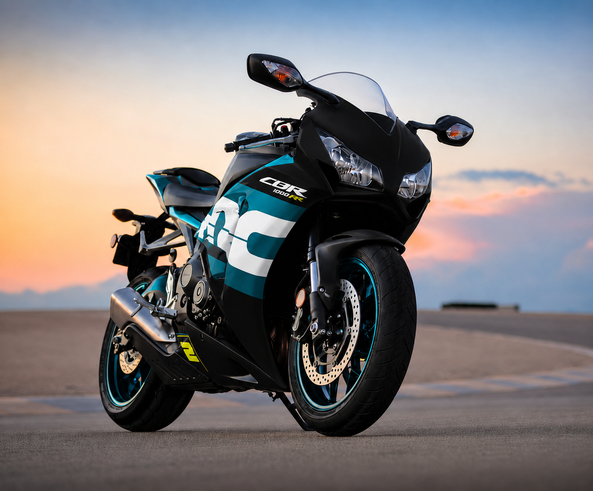 NT Fairing Fit for Honda 2012-2016 CBR1000RR N092- Green Black With White Decal | ABS Injection, US Stock
