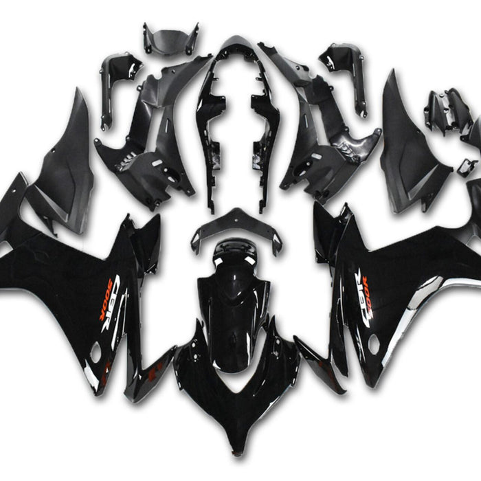 US STOCK NT Aftermarket Injection ABS Plastic Fairing Fit for CBR500R 2013-2015 Black N004 Available in CA