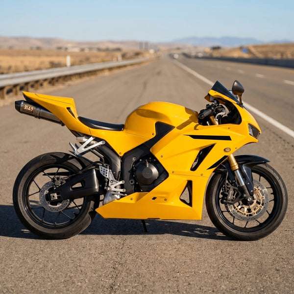 US STOCK NT Aftermarket Injection ABS Plastic Fairing Fit for CBR600RR 2013-2025 Yellow N059 Available in CA