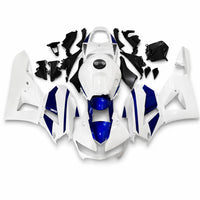 NT Aftermarket Injection ABS Plastic Fairing Fit for CBR600RR 2013-2025 White Blue N060