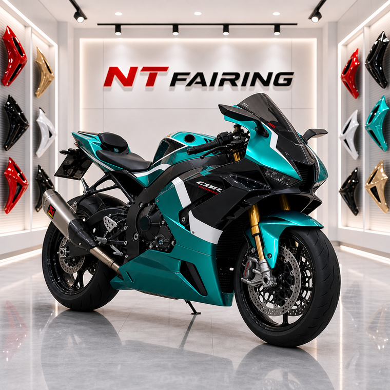 NT Fairing Fit for Honda 2013-2026 CBR600RR N061- Turquoise Black White | ABS Injection
