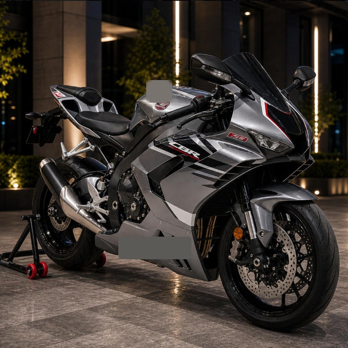 NT Aftermarket Injection ABS Plastic Fairing Fit for CBR600RR 2013-2025 Silver Black N063
