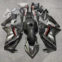 NT Aftermarket Injection ABS Plastic Fairing Fit for CBR650R 2021-2022 Forged Carbon Black Red S01