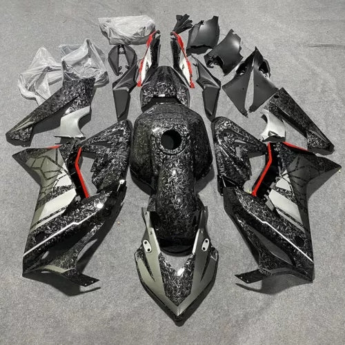 NT Aftermarket Injection ABS Plastic Fairing Fit for CBR650R 2021-2022 Forged Carbon Black Red S01
