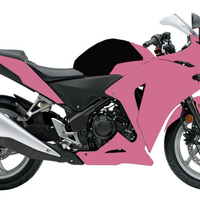 NT Aftermarket Injection ABS Plastic Fairing Fit for CBR250R 2011-2014 Pink N0001