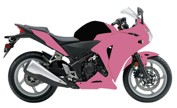 NT Aftermarket Injection ABS Plastic Fairing Fit for CBR250R 2011-2014 Pink N0001