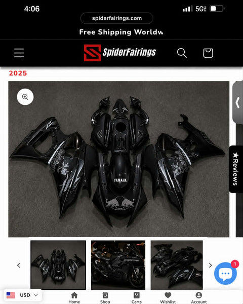 Custom Fairing Kit fit for Yamaha 2022-2025 YZF R7
