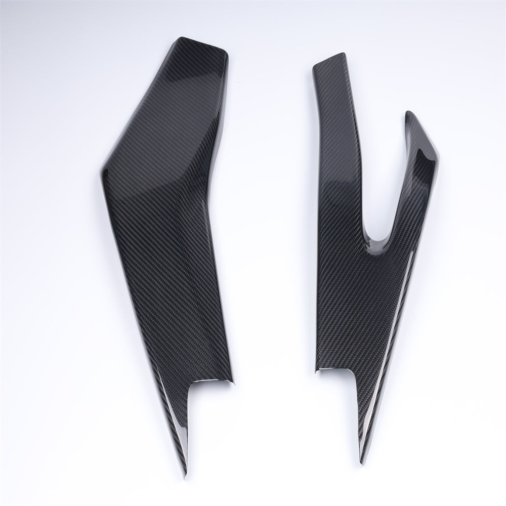 NT FAIRING Real 3K Carbon Fiber Swingarm Covers for Yamaha 2006 2007 YZF R6, Glossy 2x2 Twill Weave