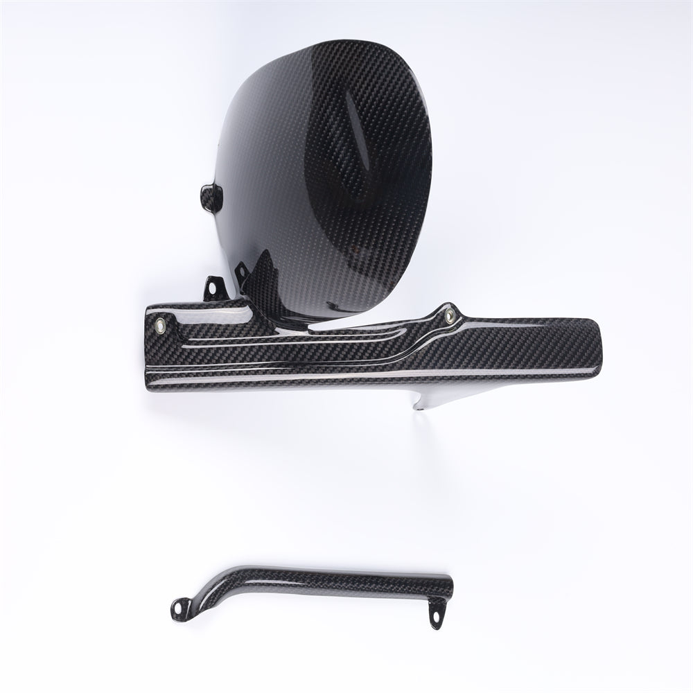 NT FAIRING Real 3K Carbon Fiber Rear Hugger for Ducati 748 916 996 998, Glossy 2x2 Twill Weave