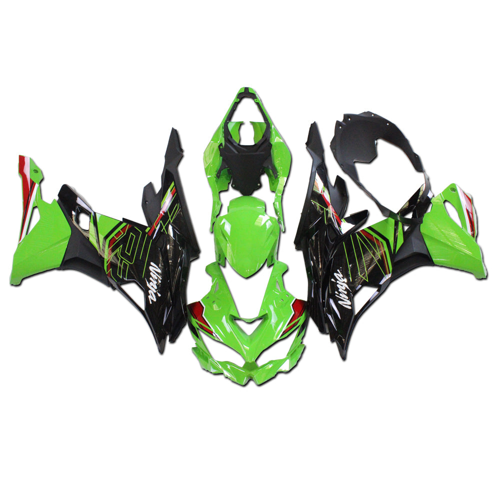 NT Fairing Fit for Kawasaki 2023-2025 ZX-4R N002- Green Black | ABS Injection