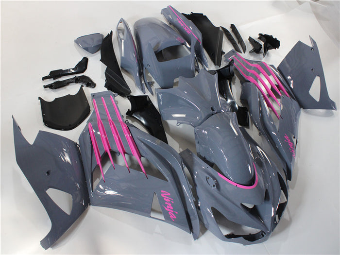 NT Grey Pink ABS Plastic Fairing Kit Fit for Injection ZX14R ZZR1400 2012-2024 e022