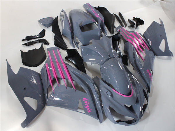 NT Grey Pink ABS Plastic Fairing Kit Fit for Injection ZX14R ZZR1400 2012-2024 e022