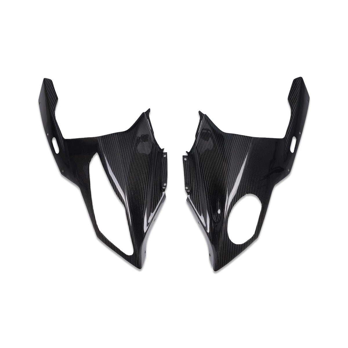 NT FAIRING Real 3K Carbon Fiber Head Cowl Headlight Cover Nose Fairing for BMW 2009-2014 S1000RR, Glossy 2x2 Twill Weave