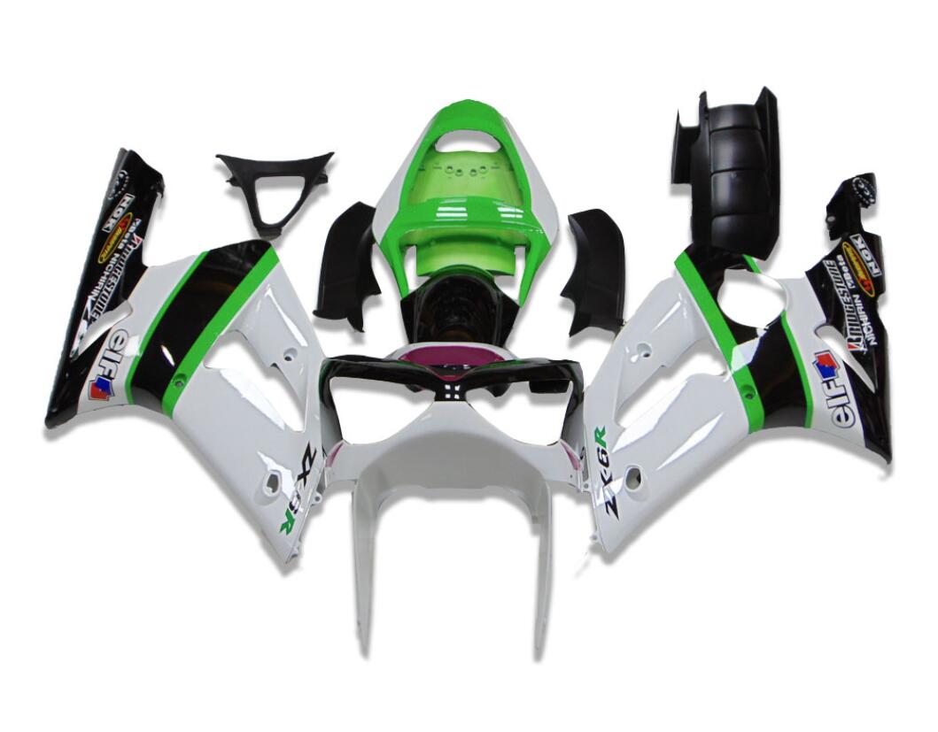 NT Fairing Fit for Kawasaki 2003-2004 ZX-6R N040- Green White Black | ABS Injection