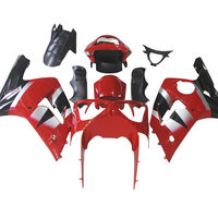 NT Aftermarket Injection ABS Plastic Fairing Fit for ZX6R 636 2003-2004 Red Black N045