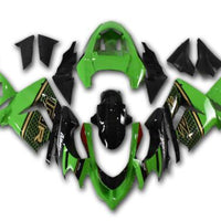 NT Aftermarket Injection ABS Plastic Fairing Fit for ZX10R 2004-2005 Green Black Red N045