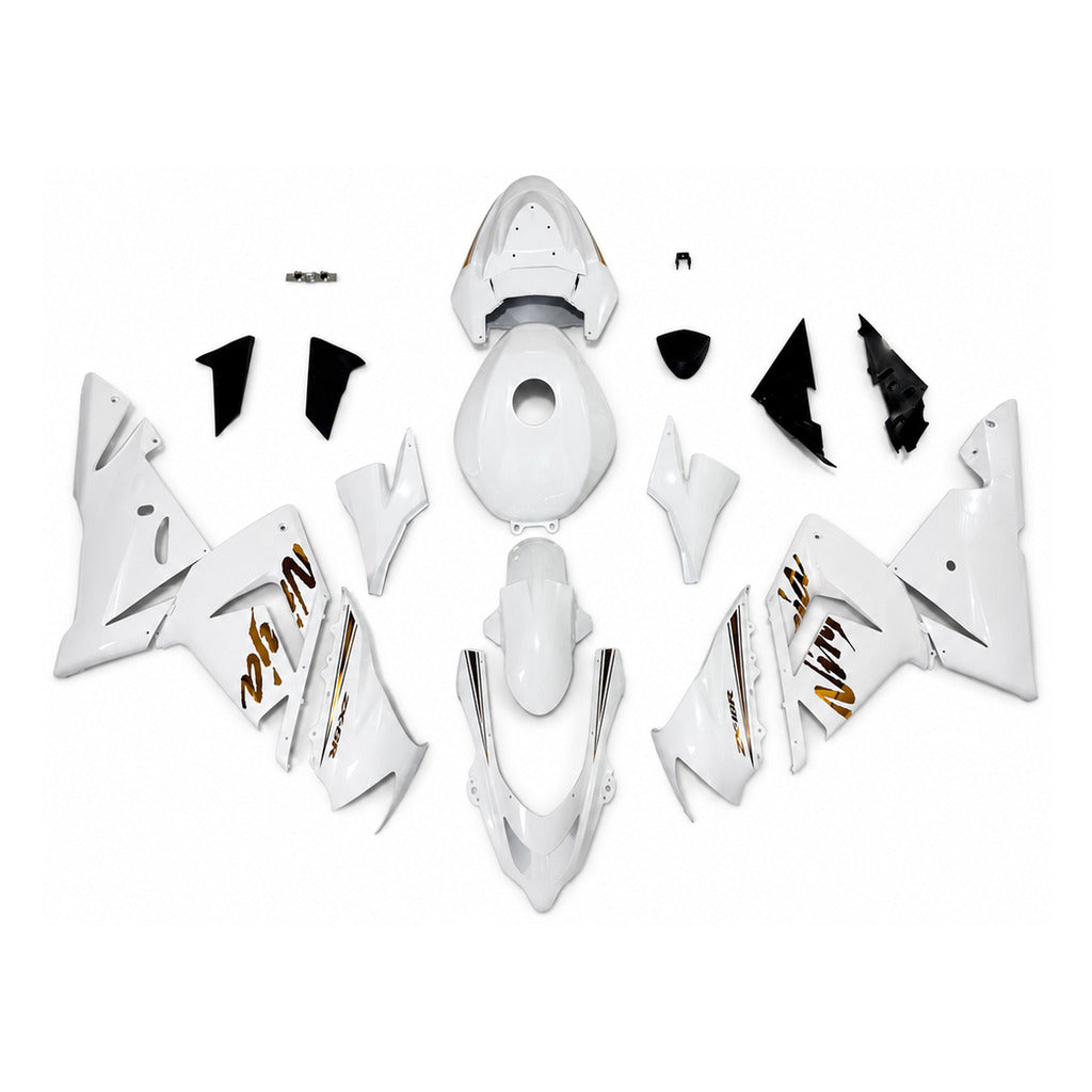 NT Fairing Fit for Kawasaki 2004-2005 ZX-10R N076- Gold White | ABS Injection - 1