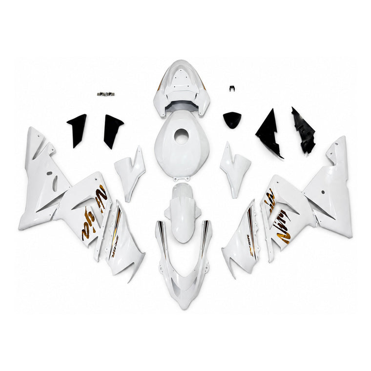 NT Fairing Fit for Kawasaki 2004-2005 ZX-10R N076- Gold White | ABS Injection