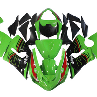 US STOCK NT Aftermarket Injection ABS Plastic Fairing Fit for ZX6R 636 2005-2006 Green Black N061 Available in CA