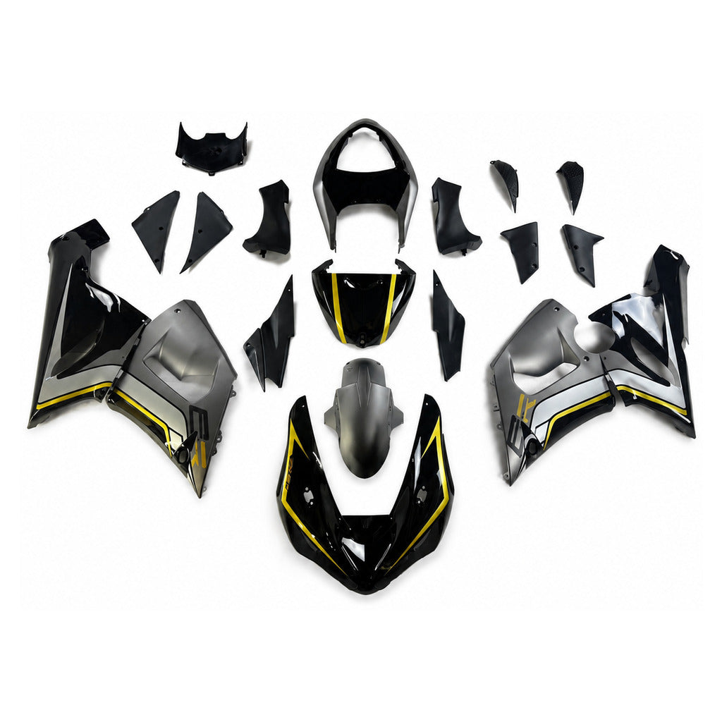 NT Fairing Fit for Kawasaki 2005-2006 ZX-6R N074- Gold Blue Black | ABS Injection - 1