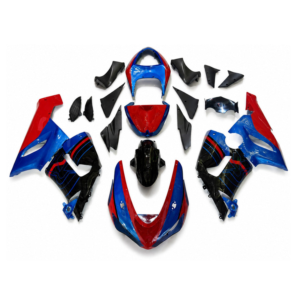 NT Fairing Fit for Kawasaki 2005-2006 ZX-6R N075- Blue Red Black | ABS Injection - 1