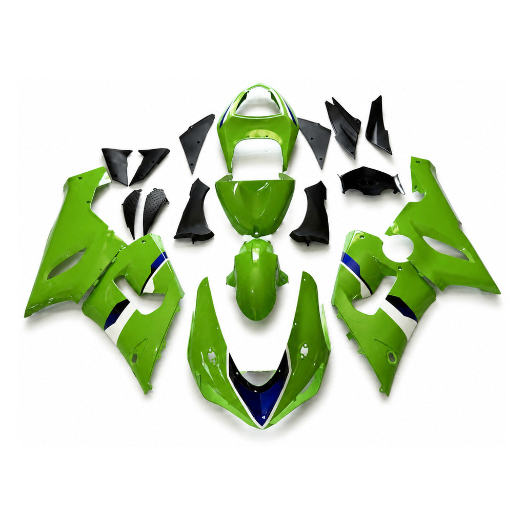 NT Fairing Fit for Kawasaki 2005-2006 ZX-6R N088- Olive Green Black | ABS Injection - 1