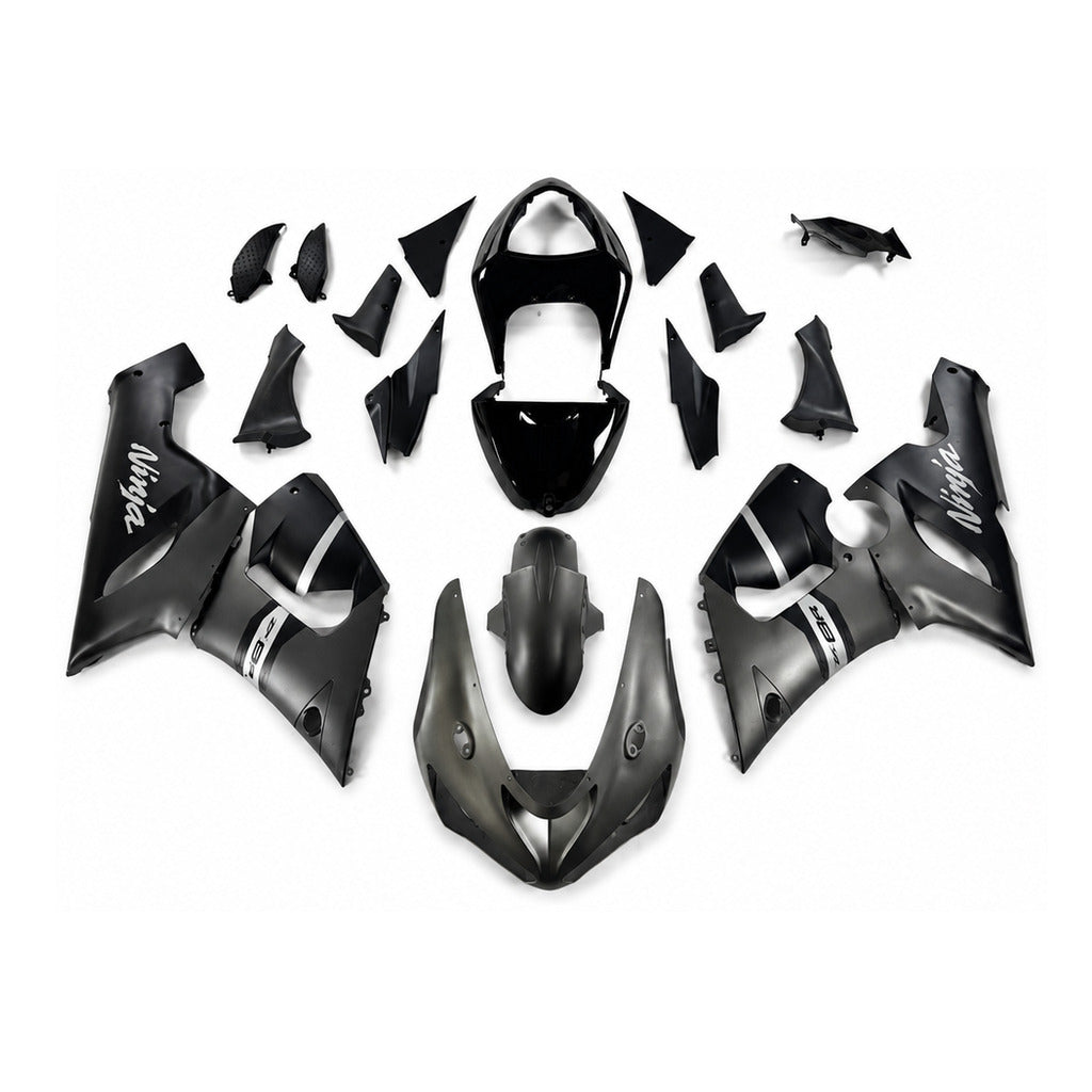 NT Fairing Fit for Kawasaki 2005-2006 ZX-6R N089- Black | ABS Injection - 1