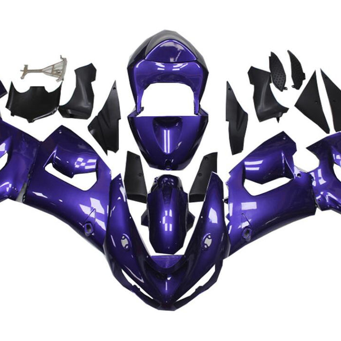 NT Aftermarket Injection ABS Plastic Fairing Fit for ZX6R 636 2005-2006 Purple N058