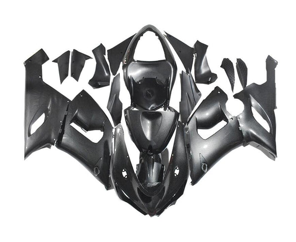 NT Injection Plastic Fairing Fit for 2005 2006 ZX6R 636 Carbon Fiber Look S01