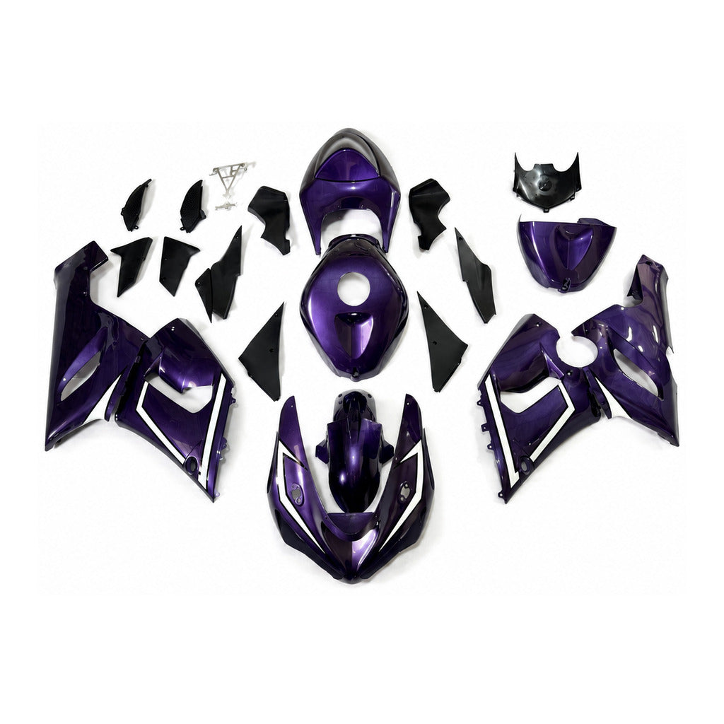 NT Fairing Fit for Kawasaki 2005-2006 ZX-6R S080- Purple Black | ABS Injection - 1