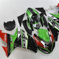 NT Aftermarket Injection ABS Plastic Fairing Fit for ZX10R 2006-2007 Green Black Red N048