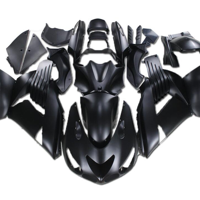NT Aftermarket Injection ABS Plastic Fairing Fit for ZX14R 2006-2011 Matte Black N015