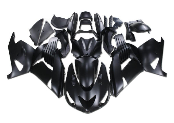 US STOCK NT Aftermarket Injection ABS Plastic Fairing Fit for ZX14R 2006-2011 Matte Black N015 Available in CA