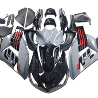 NT Aftermarket Injection ABS Plastic Fairing Fit for ZX14R 2006-2011 Black Gray Red N053