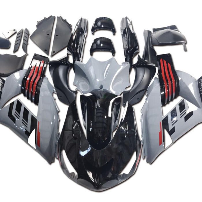 NT Aftermarket Injection ABS Plastic Fairing Fit for ZX14R 2006-2011 Black Gray Red N053