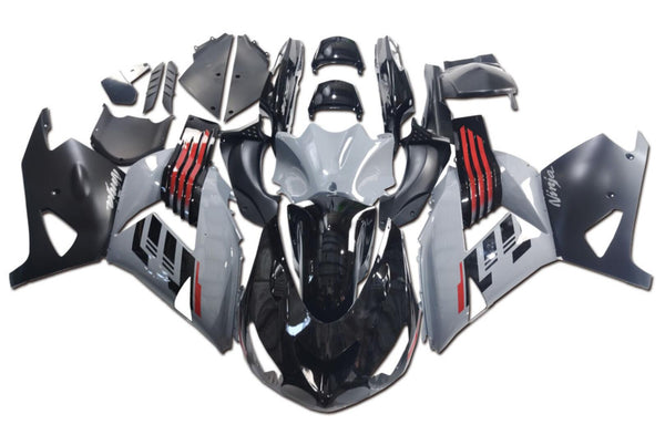 NT Aftermarket Injection ABS Plastic Fairing Fit for ZX14R 2006-2011 Black Gray Red N053