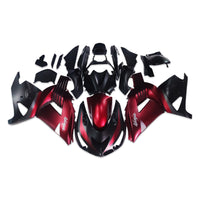 NT Aftermarket Injection ABS Plastic Fairing Fit for ZX14R 2006-2011 Red Black N063