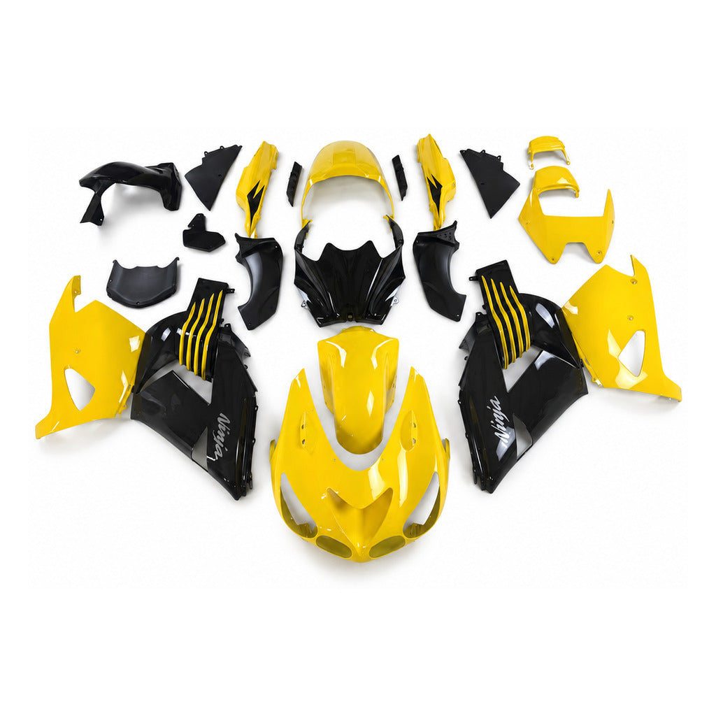 NT Fairing Fit for Kawasaki 2006-2011 ZX-14R N067- Gold Black | ABS Injection - 1
