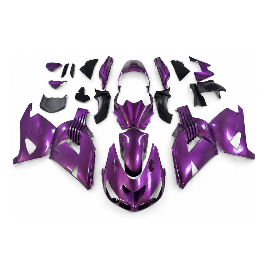NT Fairing Fit for Kawasaki 2006-2011 ZX-14R N068- Purple Black | ABS Injection - 1