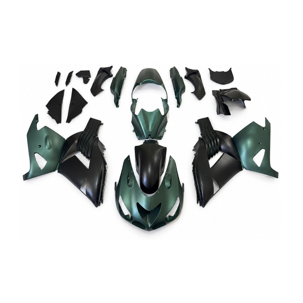 NT Fairing Fit for Kawasaki 2006-2011 ZX-14R N069- Green Teal Black | ABS Injection - 1