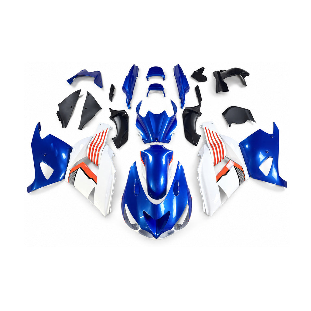 NT Fairing Fit for Kawasaki 2006-2011 ZX-14R N071- Blue Red | ABS Injection - 1