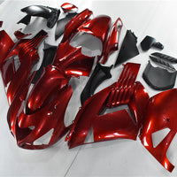 US STOCK NT Aftermarket Injection ABS Plastic Fairing Fit for ZX14R 2006-2011 Candy Red N022 Available in CA