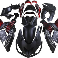 US STOCK NT Aftermarket Injection ABS Plastic Fairing Fit for ZX14R 2006-2011 Black Red N023 Available in CA