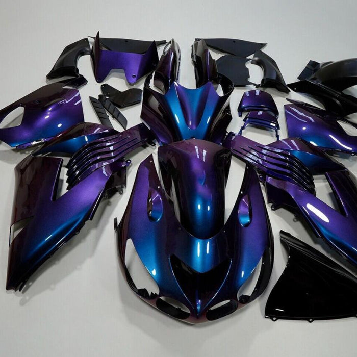 US STOCK NT Aftermarket Injection ABS Plastic Fairing Fit for ZX14R 2006-2011 Chameleon N054 Available in CA