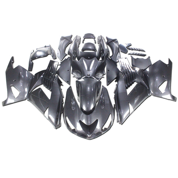 NT Aftermarket Injection ABS Plastic Fairing Fit for ZX14R 2006-2011 Carbon Fiber Look S01