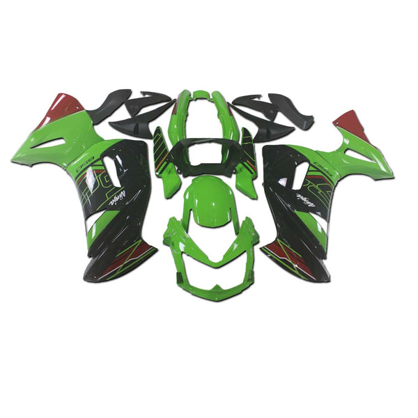 NT Injection Plastic Fairing Fit for  Ninja 650R 2006-2008 ER6F Green Black N018