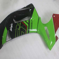 NT Injection Plastic Fairing Fit for  Ninja 650R 2006-2008 ER6F Green Black N018