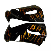 NT ABS Plastic Fairing Fit for  Ninja 650R 2006-2008 ER6F Bodywork Black Gold Flame N019